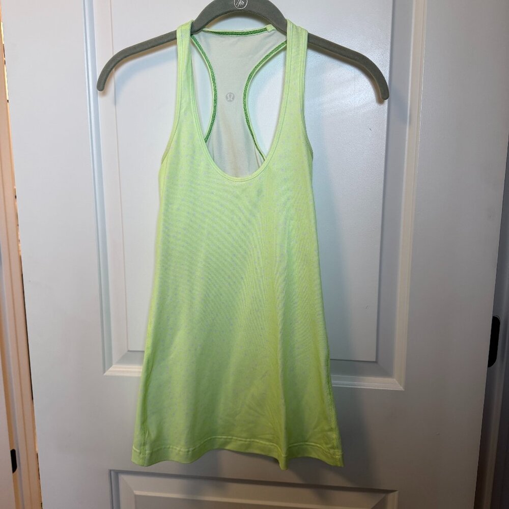 Lululemon Cool Racer Back Tank Petit Dot Faded Zap
